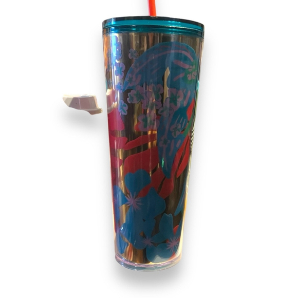 Starbucks 24oz Metallic Aloha Tumbler with Straw NEW - Picture 2 of 5